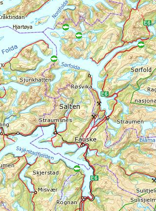 Kart over stamfisklokalitetene i Salten. Slakteri Det har vært tre slakteri i Salten inntil nylig; i Skutvik i Hamarøy kommune, Hellnessund i Steigen og på Arnøya i Gildeskål.