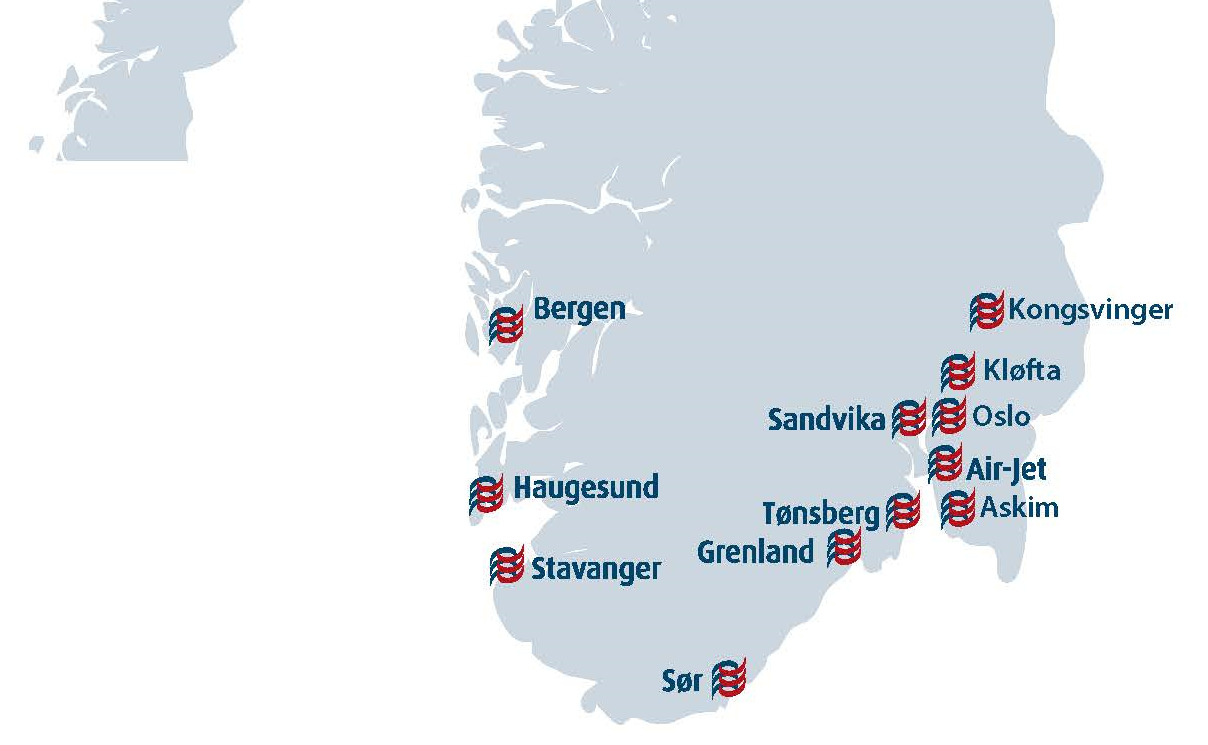 ventilasjonsgrossist i Skandinavia med en solid økonomi.