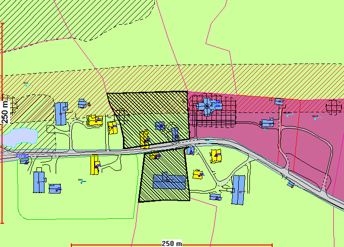 Søknaden, som gjelder fradeling til boligformål, strider mot arealformålet landbruks-, natur- og friluftformål (LNF-formål) jf. kommuneplanbestemmelsene del 1, 4.