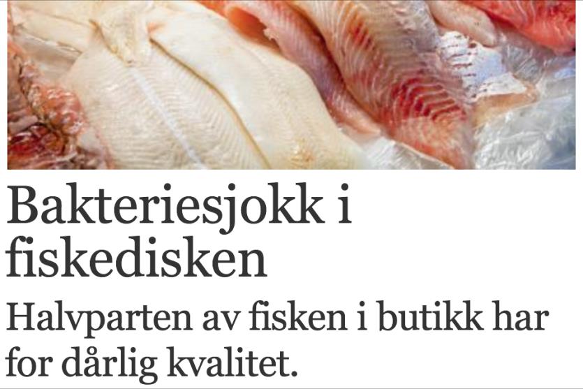 i fisk Butikker selger råtten fisk