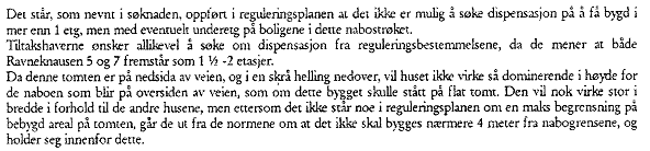 Sak 13/11 Fra Turid Strand Bedi mottok en følgende: Den 15