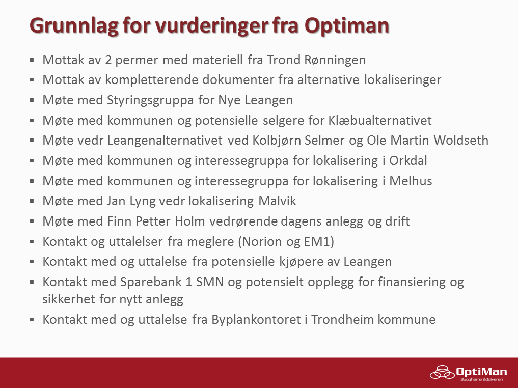 Fra Evalueringsrapporten [3] Travet MNT - Salg