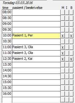 Avregning til HELFO 28 av 41 Legg merke til Minimumstiden til behandlingen og trykk deretter på Vis Dagbok. I dette tilfellet går behandlingen som er kl. 10.00 11 minutter over i neste behandling.