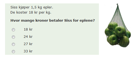 Tabell 11 Oversikt over flervalgsoppgaver der kjønnsforskjellene er størst Oppgaver Innhold Område Format P-verdi alle i % P-verdi jenter i % P-verdi gutter i % Prosent - poeng Diff.