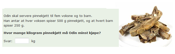 Oppgave 39 som har lavest p-verdi, er en flerstegsoppgave innenfor statistikk. Elevene skal tolke tekst og tabell, multiplisere et desimaltall med et tosifret tall og avslutte med addisjon.