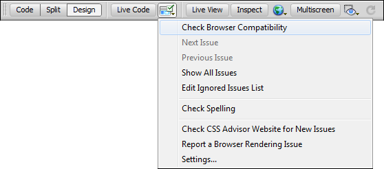 74 Snarveien til MySQL og Dreamweaver CS5 3 Sørg for at Report on er satt til Entire Curent Local Site. Kryss av for alle rapportene under HTML Reports 4 Trykk Run.