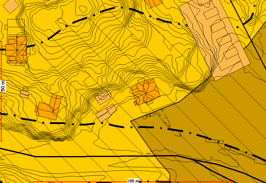 7 VEDLEGG OVERORDNA PLAN OG STYRINGSVERKTØY Kommuneplanens arealdel Formål: bebyggelse og anlegg, sentrumsformål (områdesenter), hensynssone gul og rød støysone Bestemmelser: - 70 % av nye boenheter