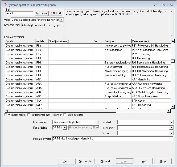 Avhengigheter - Sytemoppsett Aktuelle systemoppsett: Henvisninger Dokumenter