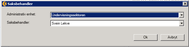 8 FORDELE/OMFORDELE 8.1 Fordele post til egen enhet (for leder) For å fordele et saksdokument til en saksbehandler gjør du følgende: 1. Velg «Til fordeling», listen med ufordelte poster fremkommer. 2.