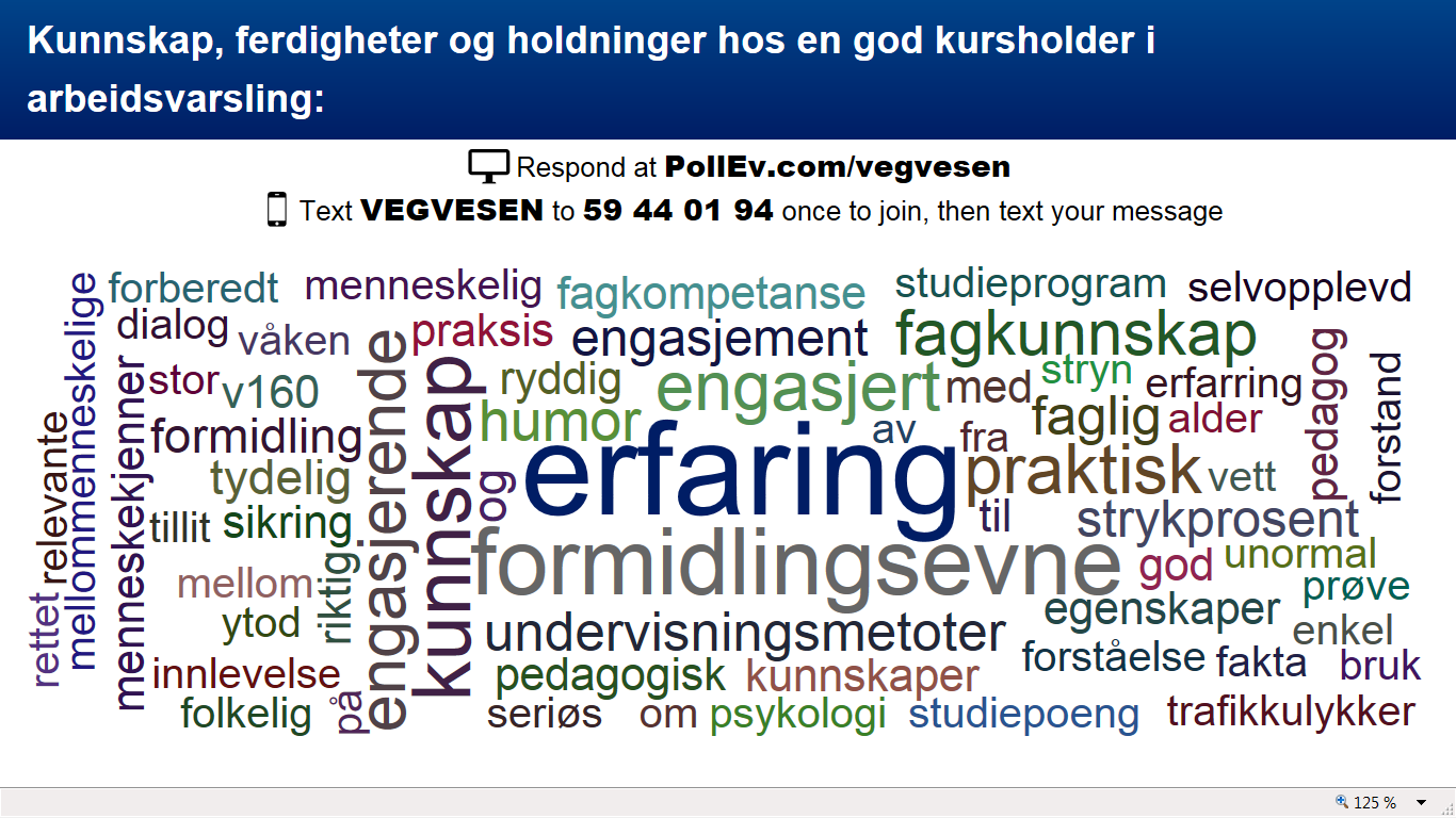 4 4. Kursholdernes erfaringer. Innspill til utvikling av nye kurs for kursholdere NTNU Samfunnsforskning v/ Kristin Halvorsen forteller om hvem de er og hva de gjør for VD.