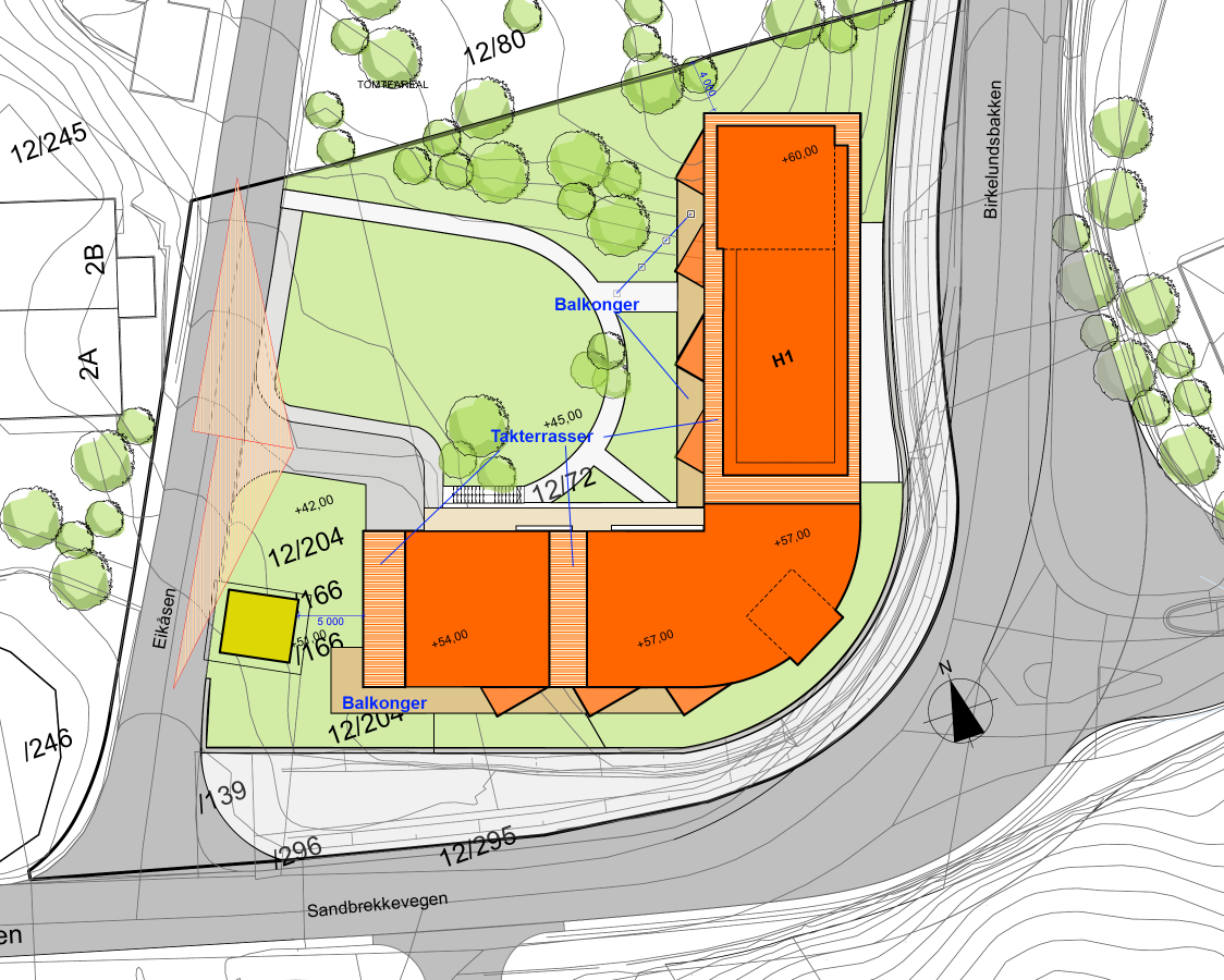 1 Bakgrunn og situasjon Pka arkitekter skal på vegne av Bygg og eiendomsservice AS utarbeide forslag til reguleringsplan for, på Paradis i Bergen kommune.