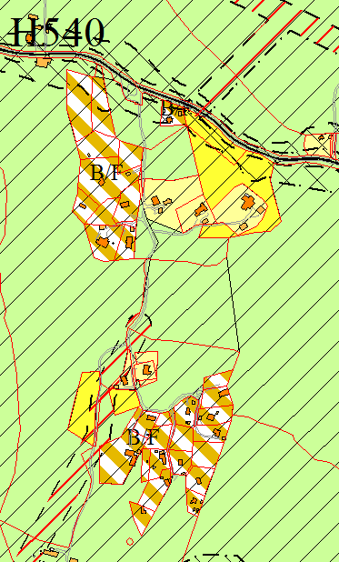 Gjeldende kommuneplan Forslag kommunedelplan Nordre Frogn Eksisterende boligeiendommer sones i tråd med dagens bruk til nåværende bolig.