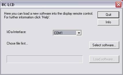 Eaton RF-System 8. Dette vinduet dukker opp: 9. 10. 11. Velg den nye programvaren du ønsker å overføre (*.