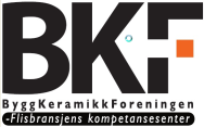 Leverandørens logo DV - dokumentasjon for leveranser av keramiske fliser inkl. fuger (Byggkeramikkforeningens mal for FDV- dokumentasjon for flislagte overflater.