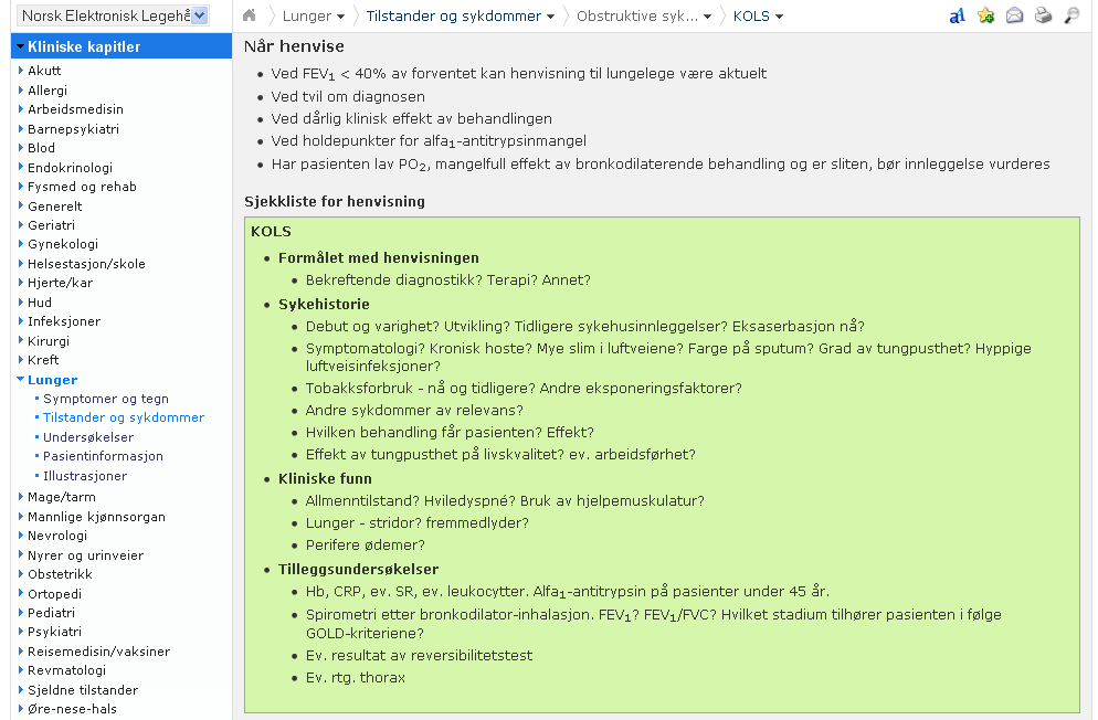 NEL - Sjekkliste for henvisning Innhold klart - gratis integrasjon med EPJ mangler Universelt