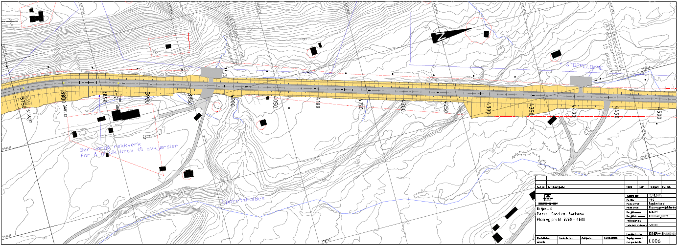 Fig 3-15: Detaljkart 750-1500. Nrd fr Sørelva. Langs jernbanen. Fig 3-16: Detaljkart 1500-2250. Langs Lønselva g jernbanen. Hyttefelt. Avvik fra gml trase.