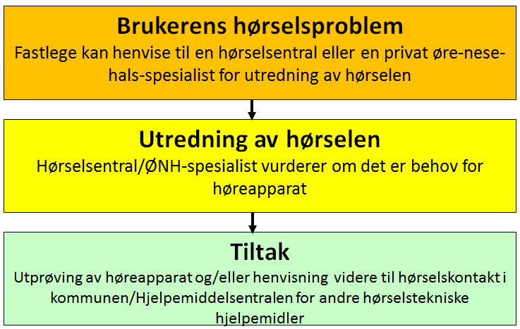 Henvisning til - og hjelp fra rett instans Har man mistanke om et hørselsproblem er det viktig at man søker profesjonell hjelp.