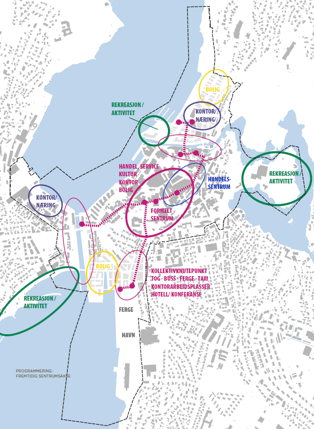 1-21 7. VEGNETTSANALYSE OG ANBEFALINGER Mange store planprosesser i Moss er i gang for tiden.