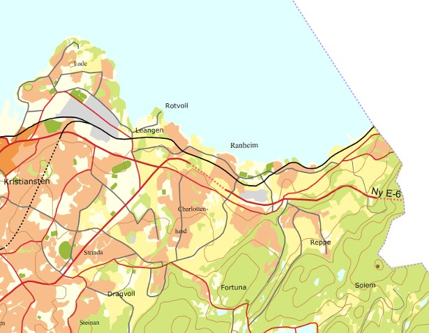 Forholdet til overordnet plan Området er i kommuneplanens arealdel vist som område for fremtidig boligbebyggelse og fremtidig grønnstruktur. Planforslaget er i tråd med dette.