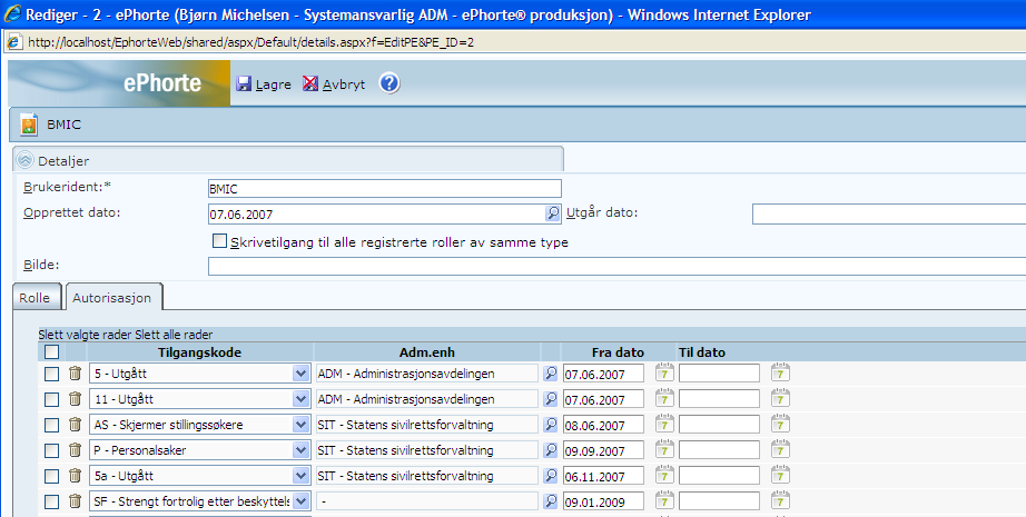 Velg Lagre. 4.6.