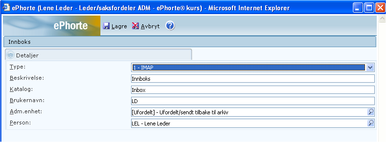 4.7.2 Lagringsformat Postene i tabellen lagringsformat angir hvilke filtyper som er benyttet i ephorte.