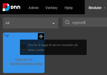 Ny konfirmantpåmelding fra Agrando Hva er nytt? Mye er nytt. Dette er det viktigste: Påmeldingen er nå delt mellom to moduler. 1. En oppsettsmodul «Oppsett av konfirmantpåmelding».