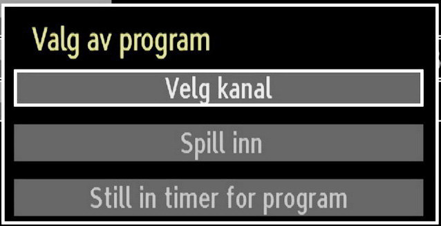 Gul knapp (Zoom) : Utvider programinformasjon. Blå knapp (Filter) (valgfritt): Viser filtreringsalternativer. INFO (Programdetaljer): Viser programmer i detalj.