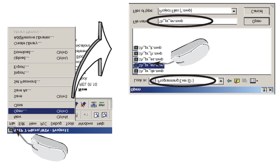 Fra dette vinduet ser du på STEP 7-MicroWIN programfilene på CDen og velger den med passende språk (for eksempel