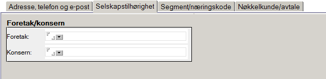 Adresse - postnummer: Land Telefon: Standard land er Norge og prefiks 0047 på telefon.