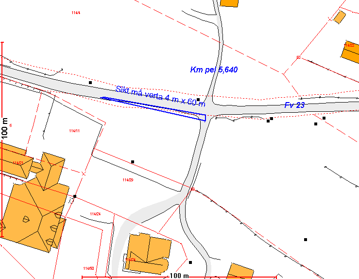 Prosjektstad : Avkjørsle til Gilje skule Dato: 15.02.