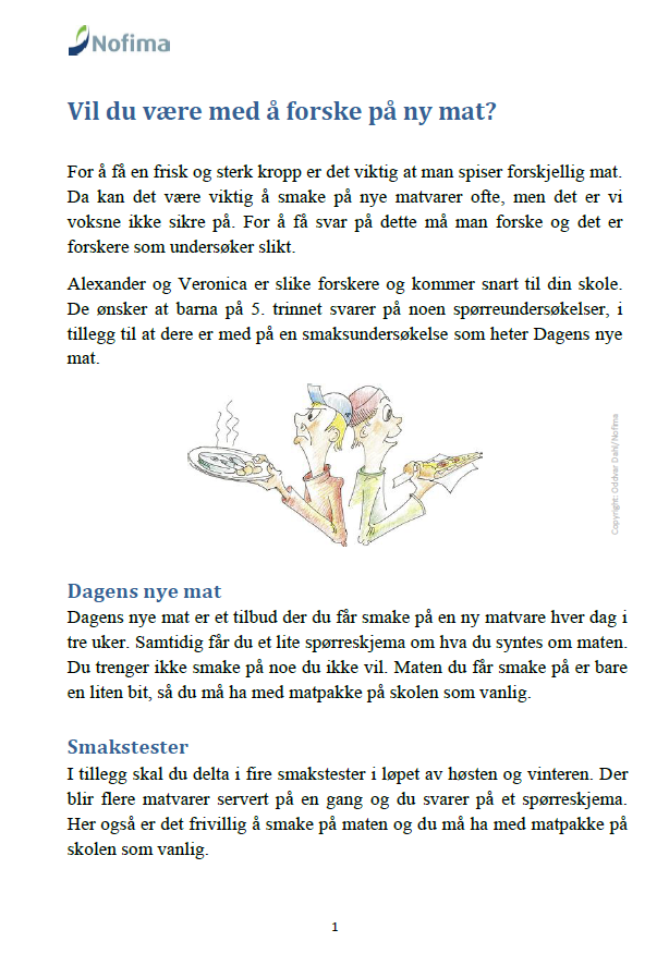 Vedlegg 3: Informasjonsbrev til