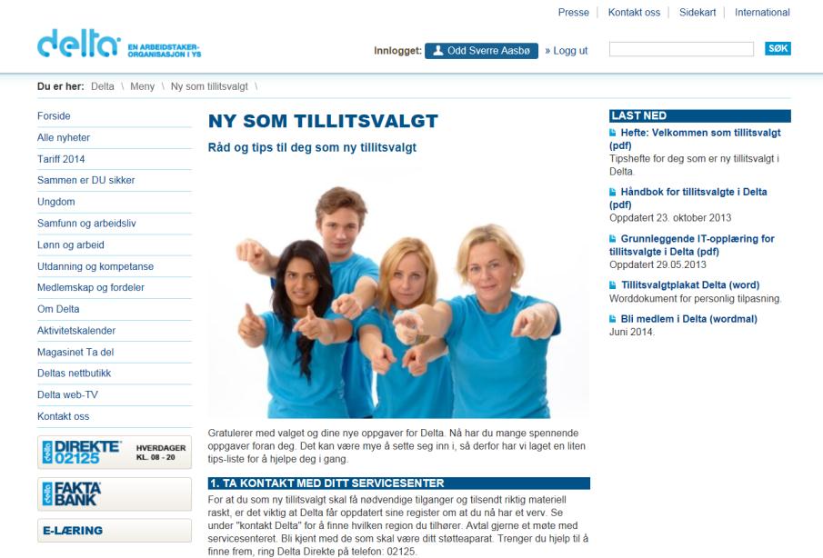 Har du benyttet deg av «Nedlastingssenter», eller «Ny som tillitsvalgt»?