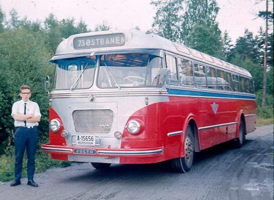 Kjøretidens utvikling 1934-2014 på strekningen Rådhusplassen - Skøyen År: 1960 Kjøretid: 10 minutter Bussmateriell: