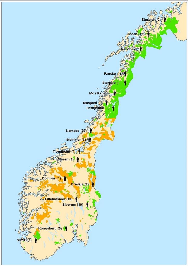 STATSKOG TILSTEDE FRA TROMS I NORD