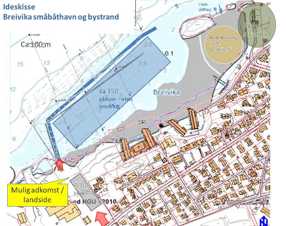 boligprosjektet Bodø Panorama Vurderingene så langt viser at: - også her må det legges motfylling, men massebehovet blir likevel bare 1/3 av Molo vest og molokostnadene tilsvarende mindre - det er