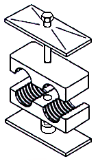 Doble rørklammer Rørklammer Polypropylene Dekkplate, galv Sveiseplate, stål Bolt, galv. stål Rørklammer komplett Art. nr STÅL Art.