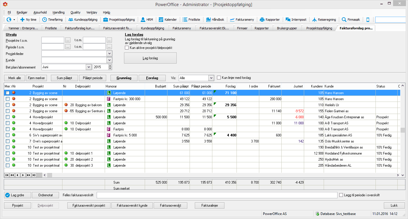 222 1. Registrer utvalgene det er aktuelt å lage forslag på i nøkkelfeltet Utvalg og trykk Lag Forslag.