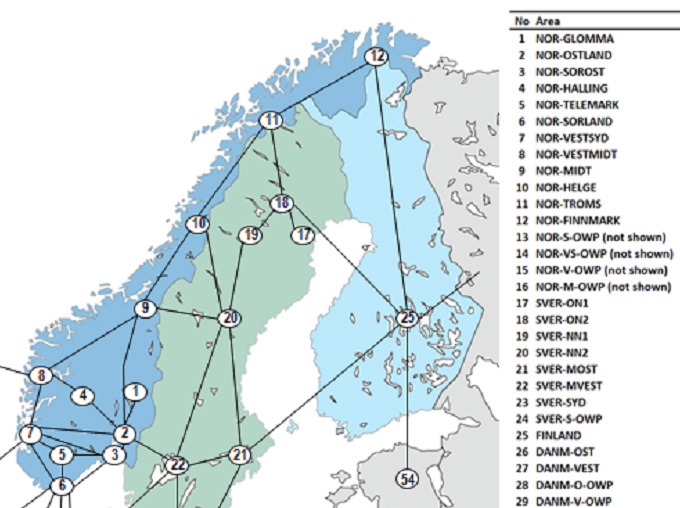 Tabell 3-1 Oversikt av EMPS-områder med fylkesinndeling og tilsvarende antall elbil og deres årlige forbruk per område i 2020 Område i EMPS Tilhørende Fylke Registrerte Personbiler 31.12.