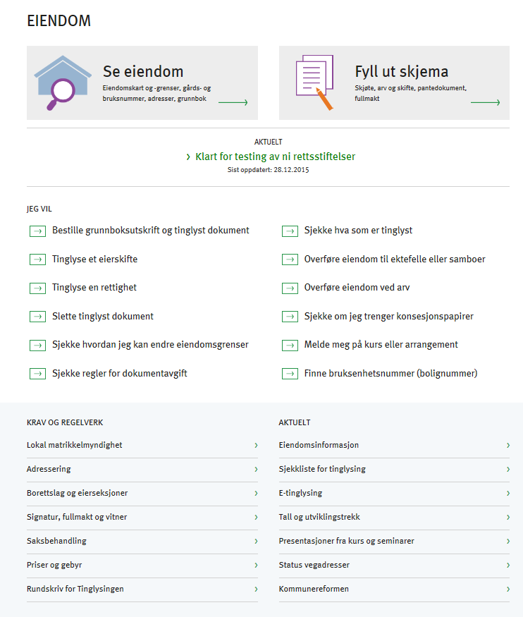 ned), men også dersom Kartverket oppdager feil i enkelte brukstilfeller. Ved uplanlagte nedetider vil Kartverket så fort det lar seg gjøre sende driftsmelding om dette.