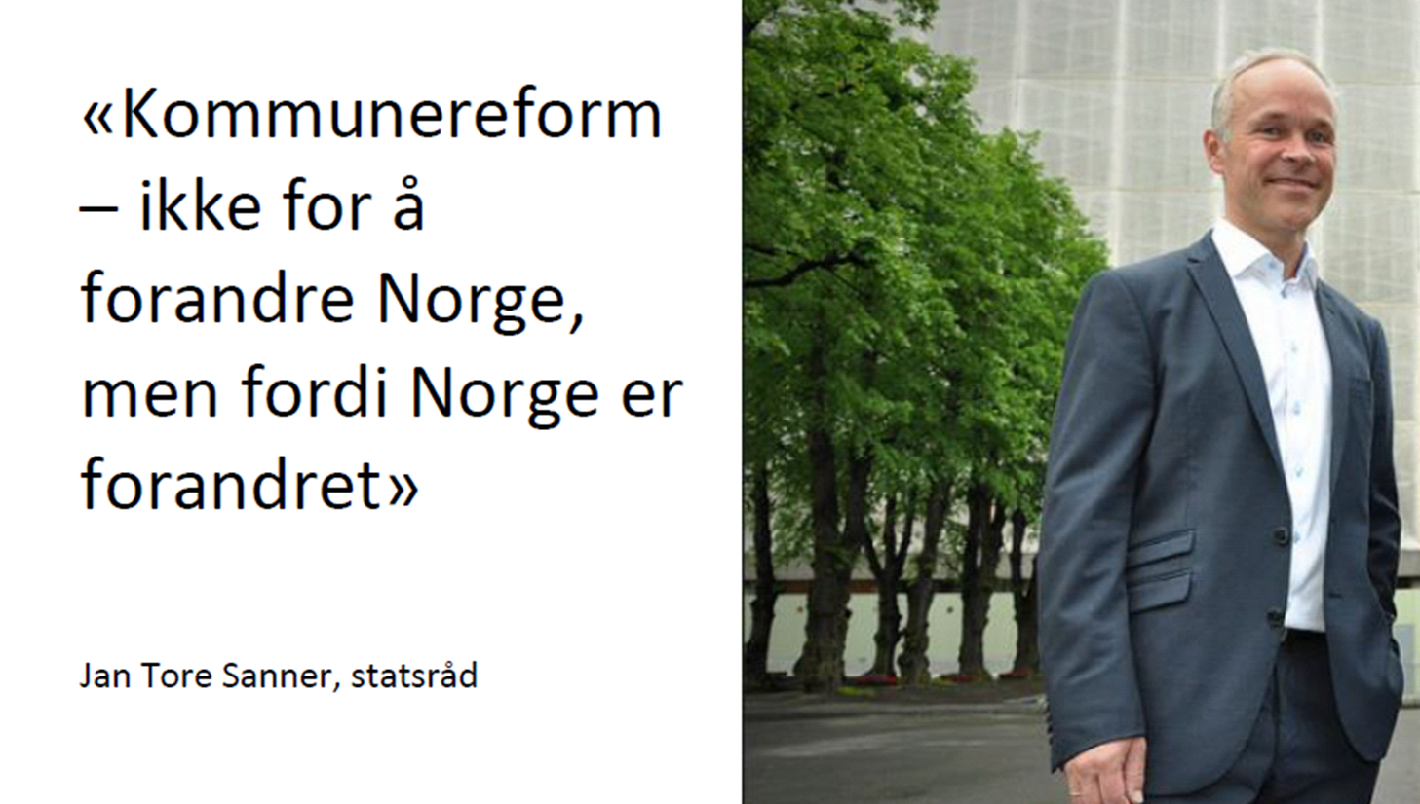 26.08.2015 2 BAKGRUNN Hvorfor kommunereform? Nor 0 a. 10 av c estå b å e l (NHO) om m an k k e g er mun kom 2.1 Om kommunereformen REGJERINGENS MÅL FOR REFORMEN (Prop.