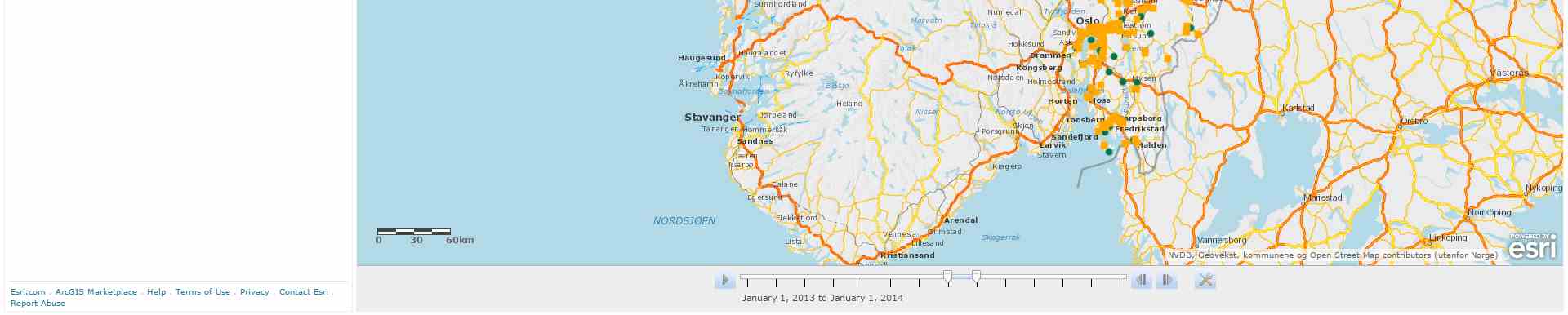 BR1 Automatisk oppdatering Prosjekter Statens vegvesen, region øst Geodata er involvert i Evt