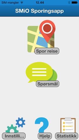 SMiO-Appen: Sporing med appene App-versjon 1 (kompleks) App-versjon 2 (enkel)