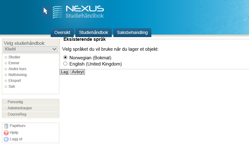 I dette bildet kan du legge til flere semestre i tabellen S3(H) osv. En tabell skal inneholde kun to semestre. Opprett heller en ny tabell for eksempelvis 2. studieår 