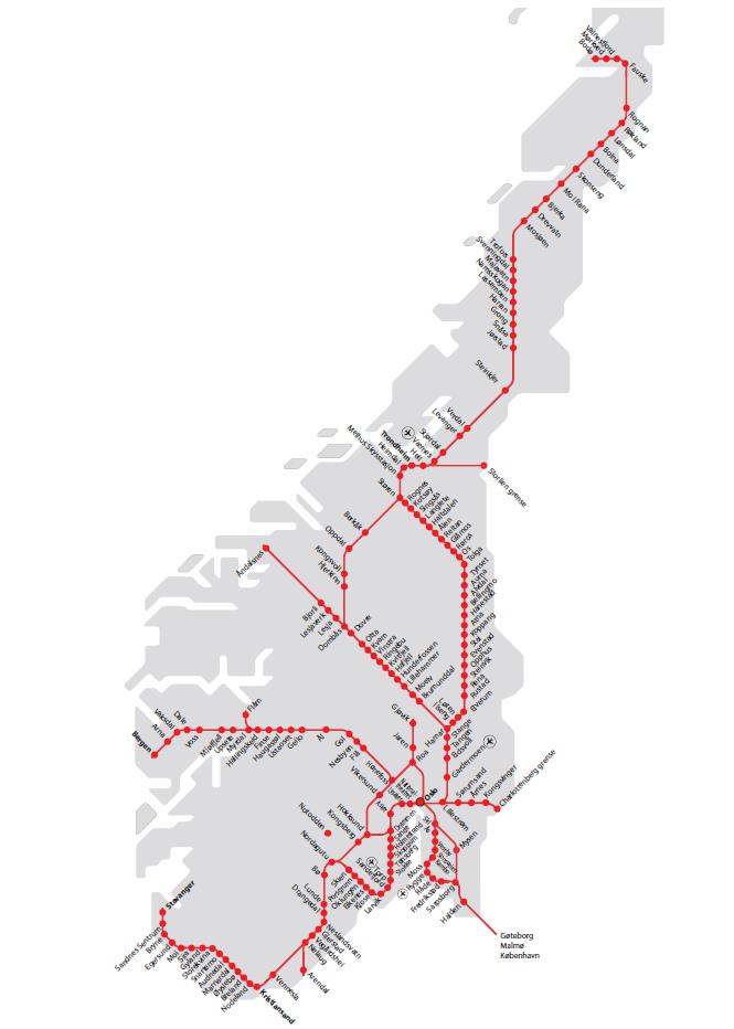 NSB-KONSERNET Samferdselsdepartementet har kunngjort konkurranse på to trafikkpakker, Sør og Nord 3 Trafikkpakke 1 (Sør) og 2 (Nord) annonsert med forventet tildeling 2.