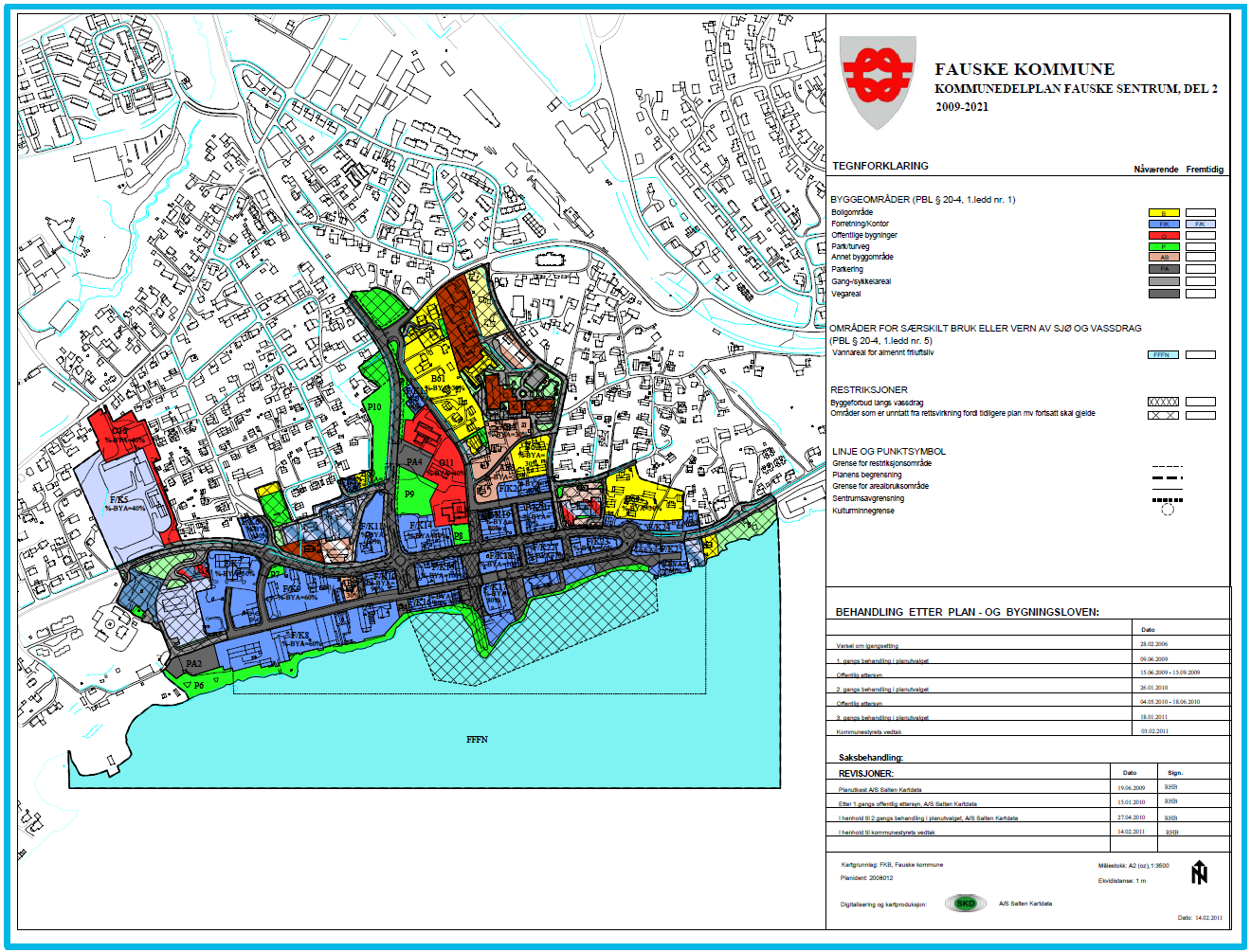 Kommunedelplan sentrum, del 2 (2009-2021). Vedtatt i kommunestyret 14.02.2011.