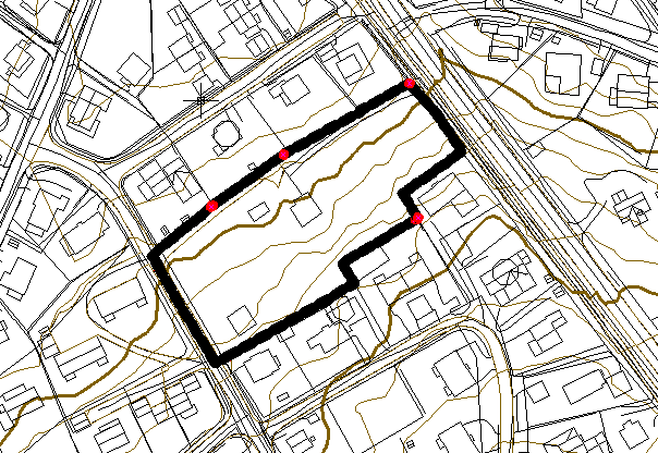 5 Beskrivelse av planområdet, eksisterende forhold 5.1 Beliggenhet Beliggenhet Planområdet Ligger sentralt i Fauske med gangavstand til og sentrum og Jernbanestasjon ca. 500 meter øst for planområdet.