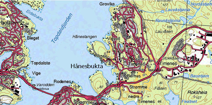 skaper et 1-3 m tykt brakkvannslag i overflatelaget. Dypvannet i Topdalsfjorden kan ha stagnasjonsperioden på opptil 8 måneder og perioder med dårlige oksygenforhold (Molvær et al. 2003).