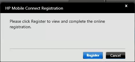 6 Vennligst merk at registreringsprosessen krever at din datamaskin er tilkoblet internett. Du vil få en melding på skjermen dersom du ikke er tilkoblet internett.