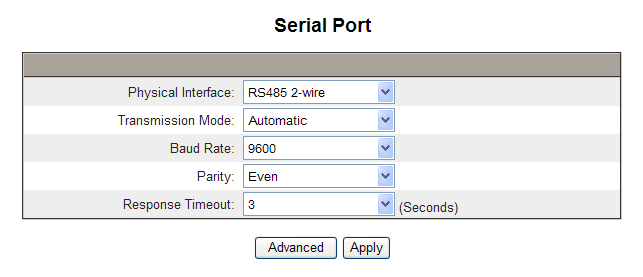 Innstilling av Baudrate og Pritet Velg Serial Port fra Setup menyen Baudrate og paritet