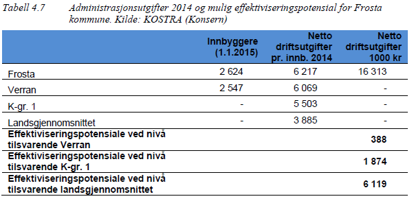 Effektiviseringmuligheter -